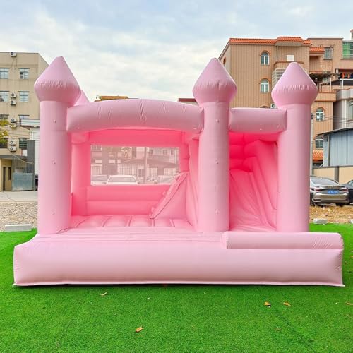 Aufblasbare Hüpfburg mit Rutsche für Geburtstag Hochzeit Party, inklusive Gebläse für einfachen Aufbau, perfekt für Partyversammlungen und Fotografie Aufblasbare Hüpfburg mit Rutsche für Geburtstag Hochzeit Party, inklusive Gebläse für einfachen Aufbau, perfekt für Partyversammlungen und Fotografie von Generisch
