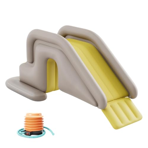 Aufblasbare Wasserrutsche für Kinder - Außenwasserpark Slide mit Pool | Hochleistungs-Splash-Rutsche für Gartenspaß, Sommerspielspielzeug für Kleinkinder, Anti-Tipp-Design für Safe Water Entertainment Aufblasbare Wasserrutsche für Kinder - Außenwasserpark Slide mit Pool | Hochleistungs-Splash-Rutsche für Gartenspaß, Sommerspielspielzeug für Kleinkinder, Anti-Tipp-Design für Safe Water Entertainment von Generisch