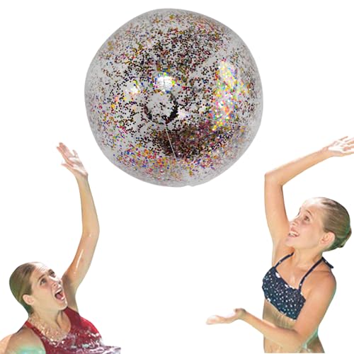 Aufblasbarer Pailletten-Wasserball -Ballspielzeug mit Pailletten für den Außenbereich,Kreativer Wasserball mit Glitzerkonfetti, inklusive Pumpe, lustiger Outdoor-Spielball für Sommerpartys, Wasserspi Aufblasbarer Pailletten-Wasserball -Ballspielzeug mit Pailletten für den Außenbereich,Kreativer Wasserball mit Glitzerkonfetti, inklusive Pumpe, lustiger Outdoor-Spielball für Sommerpartys, Wasserspi von Generisch