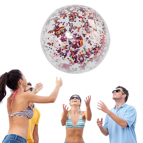 Aufblasbarer Pailletten-Wasserball -Ballspielzeug mit Pailletten für den Außenbereich,Kreativer Wasserball mit Glitzerkonfetti, inklusive Pumpe, lustiger Outdoor-Spielball für Sommerpartys, Wasserspi Aufblasbarer Pailletten-Wasserball -Ballspielzeug mit Pailletten für den Außenbereich,Kreativer Wasserball mit Glitzerkonfetti, inklusive Pumpe, lustiger Outdoor-Spielball für Sommerpartys, Wasserspi von Generisch
