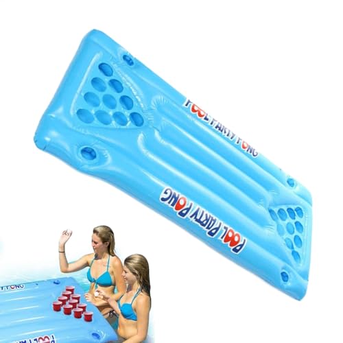 Aufblasbarer Pong -Tisch, Pool -Pong -Tisch - Schwimmende Pingpong -Luftmatratze,Bier Pool Pong Lounge Floßspielzeug aufblasbarer Tisch für Erwachsene für Partyspielezubehör Aufblasbarer Pong -Tisch, Pool -Pong -Tisch - Schwimmende Pingpong -Luftmatratze,Bier Pool Pong Lounge Floßspielzeug aufblasbarer Tisch für Erwachsene für Partyspielezubehör von Generisch