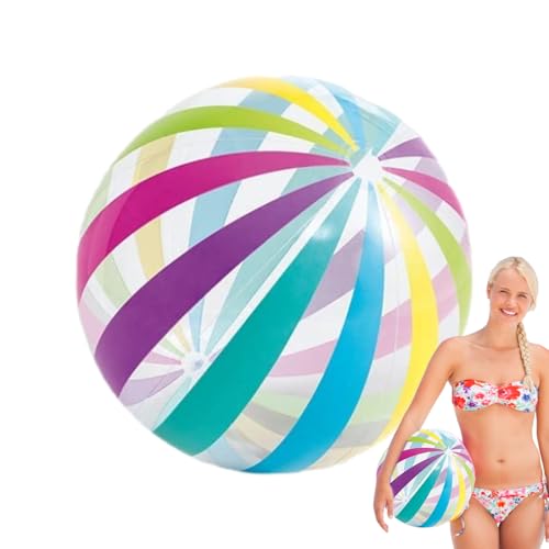 Aufblasbarer Poolball - Helles Übergroßes Spielzeug, 19,68 -Zoll -PVC -Wasserballon | Tragbares Spiel Float, Bouncy Beach Game Ball, Ein Engagiertes Sommerzubehör Löst Freude Auf Kids -Partys Und Fami von Generisch