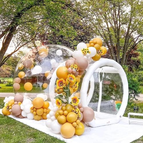 Aufblasbares Blasenhaus mit Luftgebläse - Transparente Kuppel für Party, Hochzeit, Kinderspiel, Gartenzelt mit elektrischer Pumpe Aufblasbares Blasenhaus mit Luftgebläse - Transparente Kuppel für Party, Hochzeit, Kinderspiel, Gartenzelt mit elektrischer Pumpe von Generisch