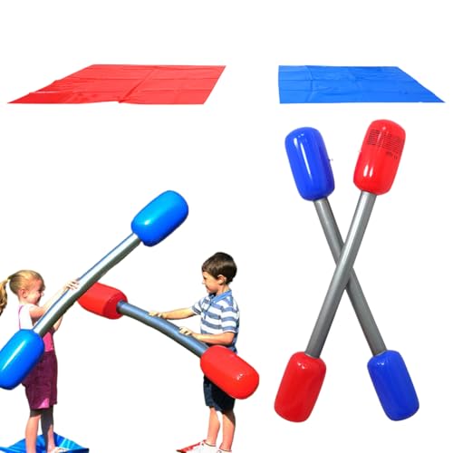 Aufblasbares Gladiatorspiel Set | Aufblasbare Gladiator Battle Duel Sticks | Pugil Sticks Aufblasbare Spiele | Gartenspielzeug Gladiator Kampf, Spaß Für Kinder Und Erwachsene, Ideal Für Backyard -Part Aufblasbares Gladiatorspiel Set | Aufblasbare Gladiator Battle Duel Sticks | Pugil Sticks Aufblasbare Spiele | Gartenspielzeug Gladiator Kampf, Spaß Für Kinder Und Erwachsene, Ideal Für Backyard -Part von Generisch