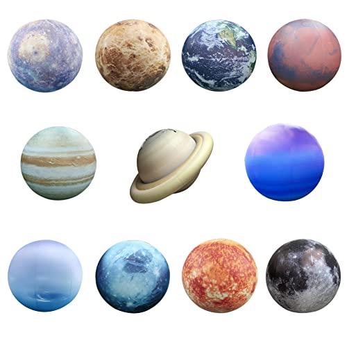 Aufblasbares LED-Sonnensystem-Set, pädagogische Astronomie-Dekoration für Galaxie-Mottopartys von Generisch