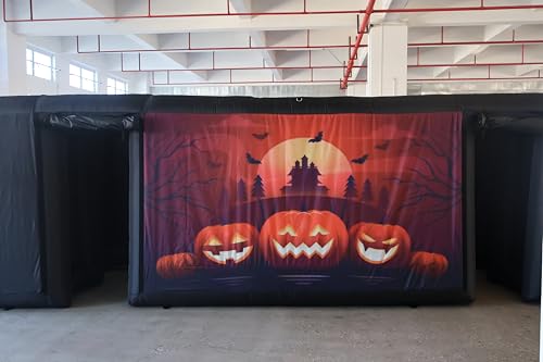 Aufblasbares Spukhaus Halloween Labyrinth Spiel - Gruseliges Labyrinth für Outdoor-Spaß, perfekt für Halloween-Partys und Events von Generisch