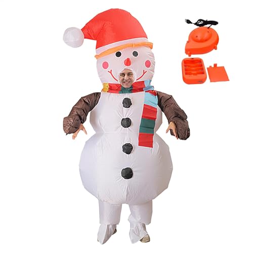 Aufblasbares Weihnachts-Kostüm für Erwachsene, Unisex, Einteiler, Ganzkörper-Kostüm, für Cosplay Aufblasbares Weihnachts-Kostüm für Erwachsene, Unisex, Einteiler, Ganzkörper-Kostüm, für Cosplay von Generisch