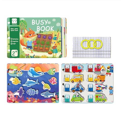 Aufkleberbuch für Kleinkind, Baby Quiet Books - Berühren Sie sensorische ruhige Bücher,Vorschulmotorfähigkeiten Lernaktivitäten Interaktive Bildungsspielzeug für Reisen Aufkleberbuch für Kleinkind, Baby Quiet Books - Berühren Sie sensorische ruhige Bücher,Vorschulmotorfähigkeiten Lernaktivitäten Interaktive Bildungsspielzeug für Reisen von Generisch