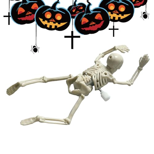 Aufzieh-Skelett Spielzeug | Halloween Krabbelnder Aufzieh Schädel Figur,Schädel-Figuren mit beweglichen Gelenken für Zuhause Büro Wohnzimmer Schlafzimmer Party Schrank Schreibtisch für Erwachsene und Aufzieh-Skelett Spielzeug | Halloween Krabbelnder Aufzieh Schädel Figur,Schädel-Figuren mit beweglichen Gelenken für Zuhause Büro Wohnzimmer Schlafzimmer Party Schrank Schreibtisch für Erwachsene und von Generisch