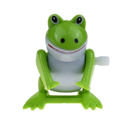 Aufziehbarer Frosch für Kinder – Springfrosch-Spielzeug mit Uhrwerk | Süßes Frühlingsfroschspielzeug| Interessantes Salto springendes kleines Froschspielzeug für Geschenke zum Geburtstag, Geschenktüte von Generisch