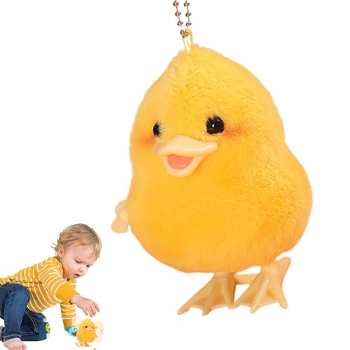 Aufziehspielzeug | Neuartiges Hühnchen-Hüpfen-Aufziehspielzeug | Tier-Aufziehspielzeug | Süßes Stofftier, Springendes Huhn-Spielzeug | Lustiges Wandelndes Huhn Für Klassenpreise, Karnevalsgeschenke, F von Generisch