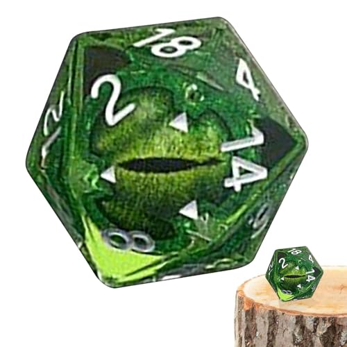 Augapfelwürfel Set - Harzkäsewürfel, Neuheit | Einzigartige polyedrische RPG -Kollektion für Dungeons Dragons Fantasy Rollenspiele Brettspielkarten Zaubertricks Party Unterhaltung von Generisch