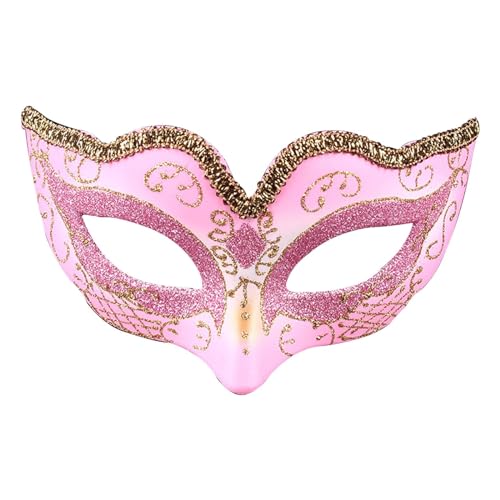 Augenmaske Sexy Damen: Spitze Party Fasching Spitzenmasken Venezianische Maske Halloween Frauen Sexy Maskenball Masken Verkleidung Augenmaske Stretch Glitzer Faschingsmasken Maske Karneval von Generisch