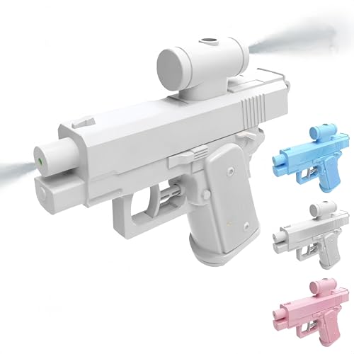 Ausgefallene Wasserpistole, Streich-Zweiwege-Wasserpistole, doppelseitiger, zwanghafter Zweiwege-Wassersprüher, Spritzpistole für Streichliebhaber, Schule, Büro (Weiß) von Generisch