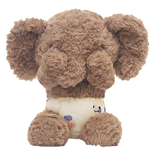 Ausgestopfter Elefant, Elefantplüsch - 13,7 Zoll weich gefüllte Figur - Huggable Plüschpuppen für Mädchen, Zimmerdekoration zum Geburtstag Halloween Weihnachten von Generisch