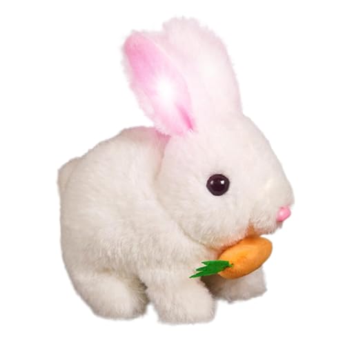 Ausgestopfter Hasen für Mädchen, realistisches Hasenspielzeug - Osterhase weiche Puppenplüschspielzeug | Interaktives Spiel süße Puppen, Springen und Schütteln von Ohrenkaninchen, Bildungsspielzeug fü Ausgestopfter Hasen für Mädchen, realistisches Hasenspielzeug - Osterhase weiche Puppenplüschspielzeug | Interaktives Spiel süße Puppen, Springen und Schütteln von Ohrenkaninchen, Bildungsspielzeug fü von Generisch