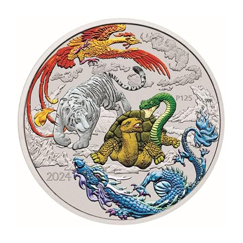 Australien - Myths & Legends: Four Guardians Hong 2024-1 Oz Silber Color Australien - Myths & Legends: Four Guardians Hong 2024-1 Oz Silber Color von Generisch