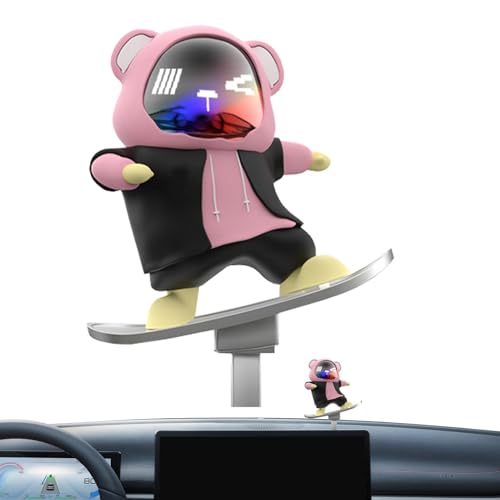 Auto-Armaturenbrett Skateboard-Bär – Fahrzeug-Skater-Bär Armaturenbrett-Ornament – Cartoon-Bär, Skateboard-Puppe, Auto-Innendekoration für Mittelkonsole Auto-Armaturenbrett Skateboard-Bär – Fahrzeug-Skater-Bär Armaturenbrett-Ornament – Cartoon-Bär, Skateboard-Puppe, Auto-Innendekoration für Mittelkonsole von Generisch
