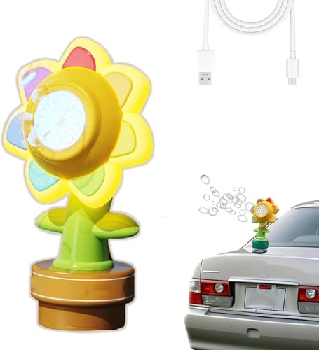 Auto Bubble Machine, Sonnenblumenblase FüR Auto Mit Abgelegener, Neuer Swing -Tanzblase, Beleuchtung, Spucken Von Blasen , FüR Den Geburtstag Im Innenbereich Im Freien Im Freien,1PCS Auto Bubble Machine, Sonnenblumenblase FüR Auto Mit Abgelegener, Neuer Swing -Tanzblase, Beleuchtung, Spucken Von Blasen , FüR Den Geburtstag Im Innenbereich Im Freien Im Freien,1PCS von Generisch