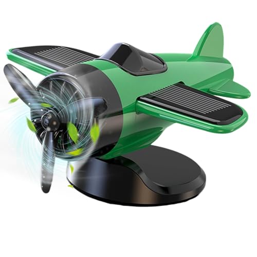 Auto-Flugzeug, Dekoration für das Armaturenbrett, solarbetrieben, drehbar, Dekoration für Kinder und Erwachsene von Generisch