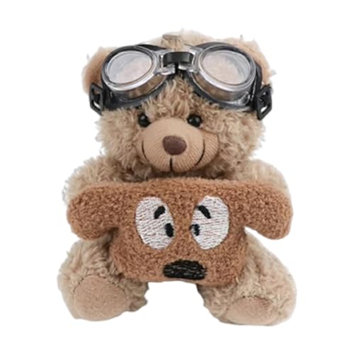 Auto-Plüsch-Zubehör, Schaltknauf-Maskottchen, Armaturenbrett, niedliche Dekoration für Familienfahrten, Plüschbär-Ornament mit weichem Stoff, verbessert die Fahrzeuginnenatmosphäre, Nähte, kein von Generisch