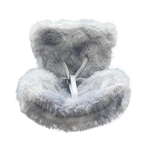 Auto Puppen Sicherheitssitz, Charakter Autositz für Puppen mit weichem pelzigem Kissen, Puppen Sicherheitssitz Auto Innenraum, Puppensicherheitssitz, zur Präsentation von 10–17cm (Grau-d) von Generisch