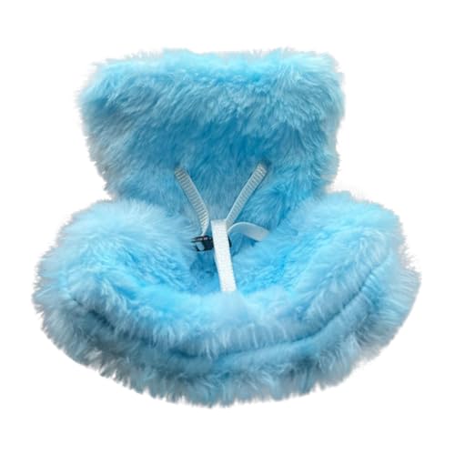 Auto Puppen Sicherheitssitz, Charakter Autositz für Puppen mit weichem pelzigem Kissen, Puppen Sicherheitssitz Auto Innenraum, Puppensicherheitssitz, zur Präsentation von 10–17cm (Hellblau-e) von Generisch