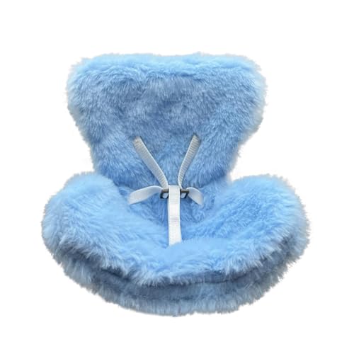 Auto Puppen Sicherheitssitz, Charakter Autositz für Puppen mit weichem pelzigem Kissen, Puppen Sicherheitssitz Auto Innenraum, Puppensicherheitssitz, zur Präsentation von 10–17cm (Himmelblau-h) von Generisch