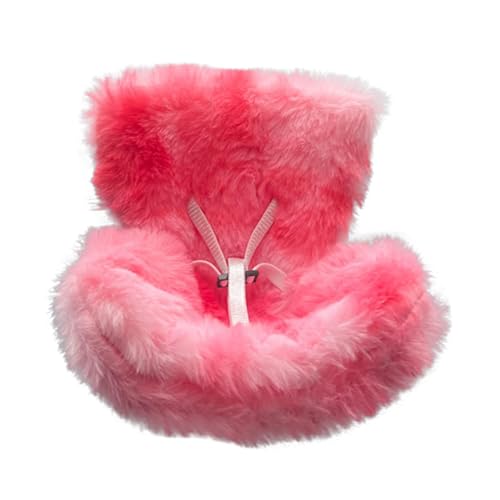 Auto Puppen Sicherheitssitz, Charakter Autositz für Puppen mit weichem pelzigem Kissen, Puppen Sicherheitssitz Auto Innenraum, Puppensicherheitssitz, zur Präsentation von 10–17cm (Wassermelonenrot-i) von Generisch