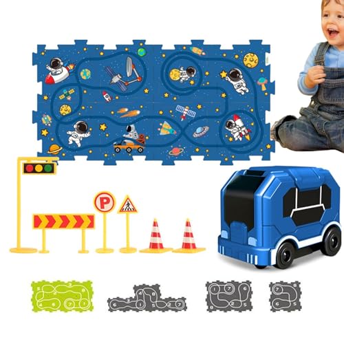 Auto Puzzle für Kinder, Puzzle für Kinder für Auto | Eisenbahnwagen Puzzles für Kinder - Neuheit kreatives Puzzlespiel mit Spuren von Autos zum Geburtstag von Jungen ab von Generisch