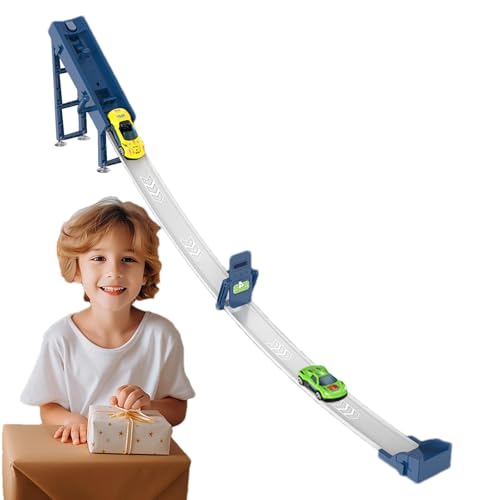 Auto Rampenspielzeug - Bildungsspielzeug Rennen | Auto Race Ramp Toy | Autobahnspielzeug | Rennstreckenauto Ramp | Catapult Car Track Toy | Race mit 2 Autos Interactive Educational Race Rampe von Generisch