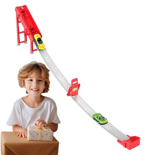 Auto Rampenspielzeug - Bildungsspielzeug Rennen | Auto Race Ramp Toy | Autobahnspielzeug | Rennstreckenauto Ramp | Catapult Car Track Toy | Race mit 2 Autos Interactive Educational Race Rampe von Generisch