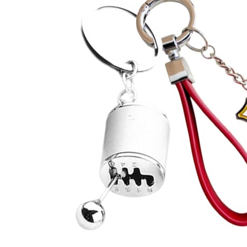 Auto Shifter Gear Keychains, Getriebeschaltschlüsselkasten | Schaltgetriebe Schaltgetriebe Fidget Toy,Creative 6 -Speed ​​-Getriebe -Hebelschlüsselung, Key FOB -Schlüsselschainszubehör von Generisch