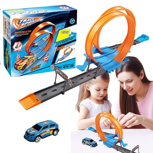 Auto-Strecken-Spielzeug, Rennstrecken-Spielzeug - Flexibles Rennstrecken-Rückziehauto- -Lustige Flexible Straßenspiele, Flexible Schienenautospielzeuge für Weihnachten, Halloween, Familienfe Auto-Strecken-Spielzeug, Rennstrecken-Spielzeug - Flexibles Rennstrecken-Rückziehauto- -Lustige Flexible Straßenspiele, Flexible Schienenautospielzeuge für Weihnachten, Halloween, Familienfe von Generisch