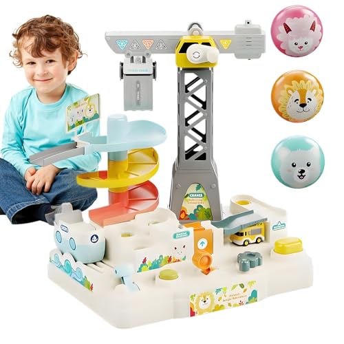 Auto Track Adventure Toy, Animal Ball Adventure | Bildungsthema -Track -Spiel -Rennwagen,Interactive Fun Safe Adventure Toy für Kinder Mädchen Geburtstag Neujahr Weihnachten Ostern von Generisch