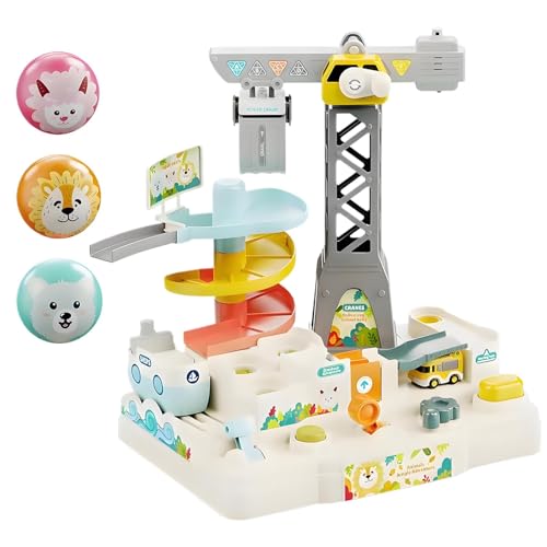 Auto Track Adventure Toy, Animal Ball Adventure - Bildungsthema -Track -Spiel -Rennwagen - Interactive Fun Safe Adventure Toy für Kinder Mädchen Geburtstag Neujahr Weihnachten Ostern von Generisch