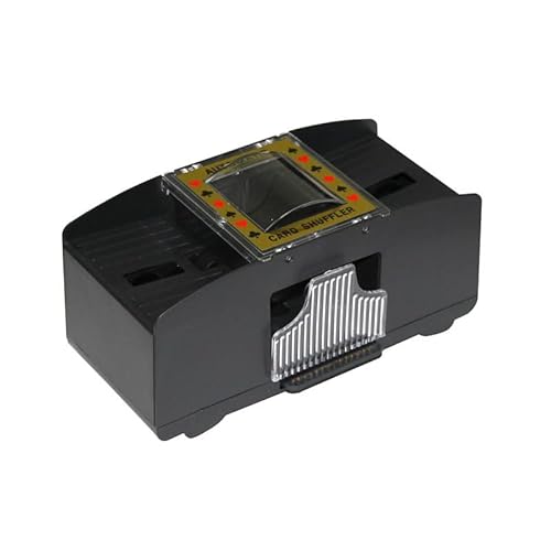 Automatische Kartenmischmaschine - Elektrisches Pokerdeck-Mixgerät für Zaubertricks, Spiele und Partygebrauch - PVC-Konstruktion von Generisch