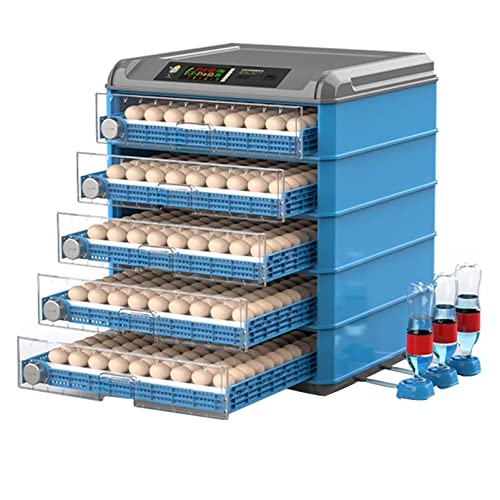 Automatischer Eierbrutschrank zum Schlüpfen von Hühnern, Enten, Gänsen, Wachteln - Vollautomatischer Eierwender & Temperaturregelung, Kapazität 128-500 Eier von Generisch