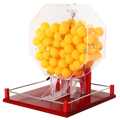 Automatischer Lotterieballautomat für Bingo-Spiele, großer Acrylkäfig mit Basis, ideal für Gruppen- und Familienunterhaltung Automatischer Lotterieballautomat für Bingo-Spiele, großer Acrylkäfig mit Basis, ideal für Gruppen- und Familienunterhaltung von Generisch