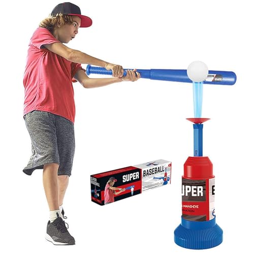 Automatischer Tee Ball Werfer für Kinder – Baseball Set für draußen & drinnen – Leichtes Schlagballspiel für Jungen & Mädchen ab 3 Jahren – Geschenk für Geburtstag, Outdoor-Spiele Automatischer Tee Ball Werfer für Kinder – Baseball Set für draußen & drinnen – Leichtes Schlagballspiel für Jungen & Mädchen ab 3 Jahren – Geschenk für Geburtstag, Outdoor-Spiele von Generisch