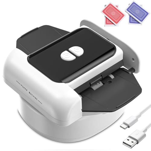 Automatischer wiederaufladbarer Kartenmischer, tragbare Doppelmodus-Mixmaschine für Zuhause, Reisen und Party-Unterhaltung Automatischer wiederaufladbarer Kartenmischer, tragbare Doppelmodus-Mixmaschine für Zuhause, Reisen und Party-Unterhaltung von Generisch