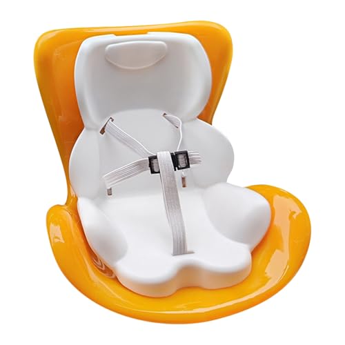 Autositz Für Labub Puppe, Have a Seat Labub, Rosa Kunststoff Sicherheitssitz dekorative niedliche Sofa zu Zeigen Plüsch Puppe Spielzeug Ornamente Zubehör (Pink) (Yellow) von Generisch