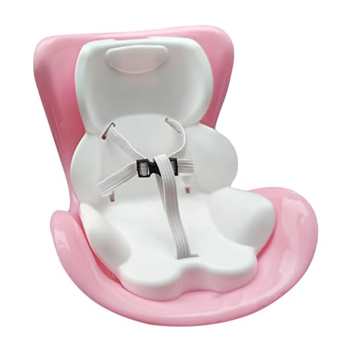 Autositz Für Labub Puppe, Have a Seat Labub, Rosa Kunststoff Sicherheitssitz dekorative niedliche Sofa zu Zeigen Plüsch Puppe Spielzeug Ornamente Zubehör (Pink) von Generisch