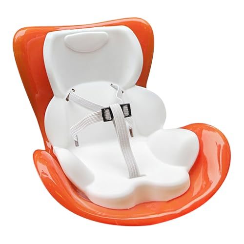Autositz Für Labub Puppe, Have a Seat Labub, Rosa Kunststoff Sicherheitssitz dekorative niedliche Sofa zu Zeigen Plüsch Puppe Spielzeug Ornamente Zubehör (Saffron) von Generisch
