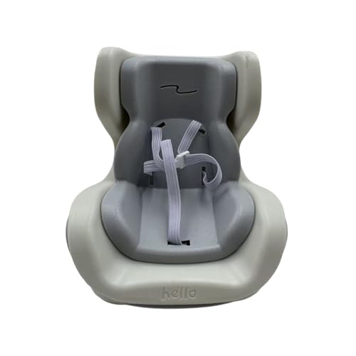 Autositz Für Lafufu Puppe, Have a Seat Lafufu, Rosa Kunststoff Sicherheitssitz dekorative niedliche Sofa zu Zeigen Plüsch Puppe Spielzeug Ornamente Zubehör (Gray) von Generisch