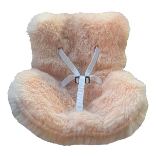 Autositz für Labubu-Puppen mit Weichem Plüschkissen,Puppenzubehör,Autositz für Puppen,Modische Süße Kleine Puppenschutzstuhl,Stuhlverzierung für Ausstellung und Dekoration (#01-A) von Generisch