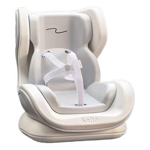 Autositz für Labubu-Puppen mit Weichem Plüschkissen,Puppenzubehör,Autositz für Puppen,Modische Süße Kleine Puppenschutzstuhl,Stuhlverzierung für Ausstellung und Dekoration (#02-Beige) von Generisch