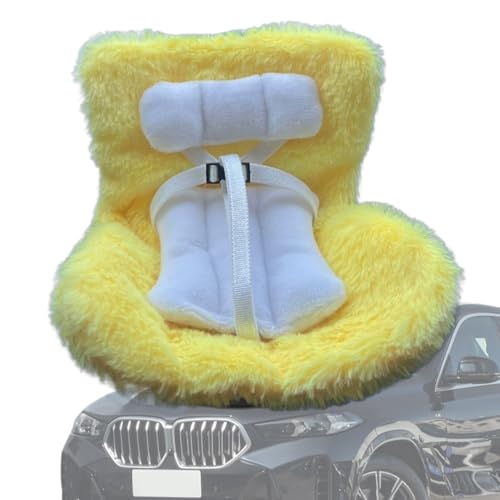 Autositz für Puppen – Funktionale Auto-Dekoration für Labubuu-Fans | Auto-Puppen-Display Sitz | Lüftungsschlitz-Plüschfigur Sofa- für Fahrzeug | Puppen-Autositze mit weichem Plüsch von Generisch
