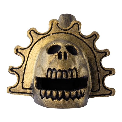 Aztec Ghost Whistle, Loud Screaming Death Tooter, Realistic Human Like Sound Effect, Interactive Handcrafted War Signal Horn for Halloween, Pranks, Theater, Cosplay, Haunted Attractions 3.62 Inches von Generisch