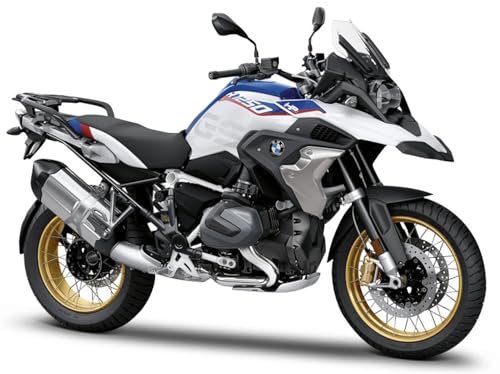 B*M*W R1250 GS Weiss Ab 2018 mit Sockel 1/18 Modell Motorrad von Generisch